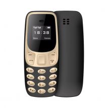 SERVO BM10 Mini Telefoon - 0.66 inch HD Scherm - Dual SIM - Dumphone GSM - Goud