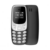 SERVO BM10 Mini Telefoon - 0.66 inch HD Scherm - Dual SIM - Dumphone GSM - Zwart