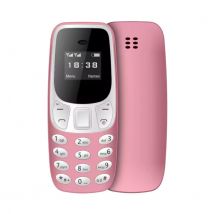 SERVO BM10 Mini Telefoon - 0.66 inch HD Scherm - Dual SIM - Dumphone GSM - Roze