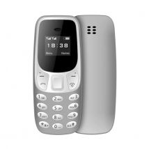 SERVO BM10 Mini Telefoon - 0.66 inch HD Scherm - Dual SIM - Dumphone GSM - Grijs