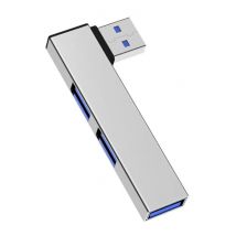 ALLOYSEED 3 in 1 USB 3.0 Hub - Splitter Data Overdracht Oplader 5 Gbps - Zilver