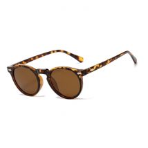 ROSYBEE Vintage Zonnebril voor Dames - UV400 Gepolariseerde Bril Shades Brillen - Luipaard Bruin