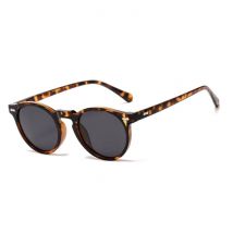 ROSYBEE Vintage Zonnebril voor Dames - UV400 Gepolariseerde Bril Shades Brillen - Luipaard Zwart