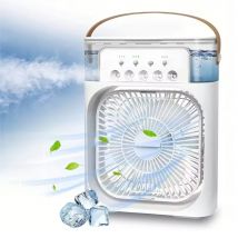 RUDECK Draagbare Ventilator / Humidifier / Air Conditoner - Mini USB Luchtkoeler - Wit