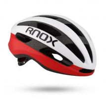 RNOX Ultralichte Fietshelm - MTB Racefietshelm Fiets Bescherming - Rood Wit