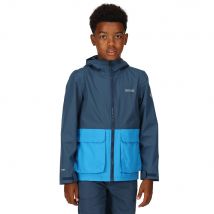 Regatta Kids Hywell Waterproof Jacket (Blue Wing / Indigo)