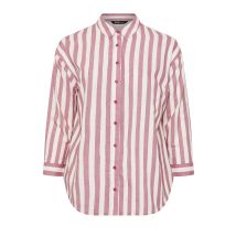 Yours Clothing Yours Plus Size Red Stripe Linen Shirt Size 34-36