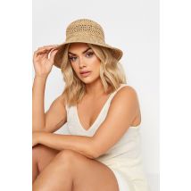 Natural Brown Woven Hat