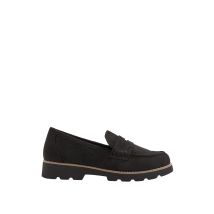 Yours Black Faux Suede Loafers In Wide E Fit Size 9E