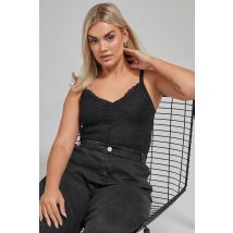 Limited Collection Curve Black Lace Bodysuit, Women's Curve & Plus Size, Limited Collection