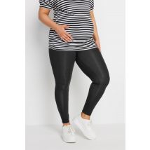 Bump It Up Maternity Plus Size Black Stretch Leggings Size 26-28