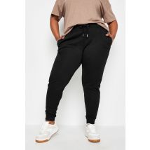 Yours Curve Black Elasticated Stretch Joggers, Women's Curve & Plus Size, Yours