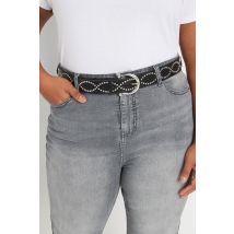 Silver Studded Jean Belt