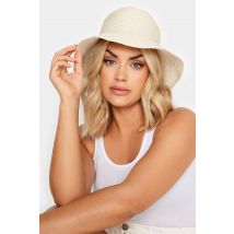 Cream Stitch Detail Bucket Hat