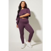 Yours Plus Size Dark Purple Leggings Size 30-32
