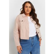 Yours Plus Size Pink Classic Denim Jacket Size 18