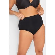 Yours Curve Black Seamless Light Control High Waisted Full Briefs
