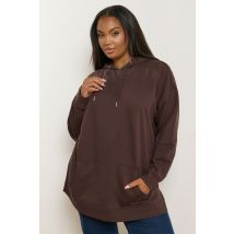 Yours Plus Size Chocolate Brown Hoodie Size 20