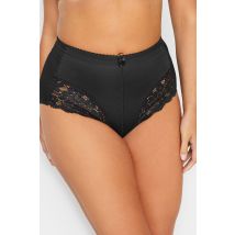 Yours Curve Black Light Control High Waisted Full Briefs