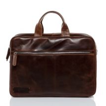 BACCINI Laptoptasche Leder BEN braun 15" Businesstasche