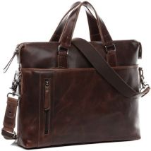 BACCINI Businesstasche Leder LEANDRO braun Laptoptasche