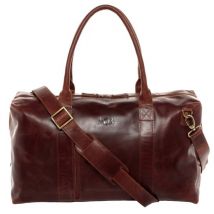 SID & VAIN Reisetasche Leder YALE ZIP braun Weekender
