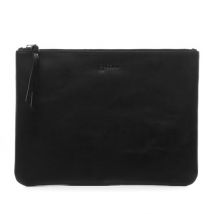 BACCINI Make-Up Bag Leder MEL schwarz Kosmetiktasche