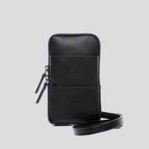 FEYNSINN Handy Brustbeutel Leder KJELL schwarz iPhone XS