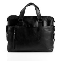 BACCINI Laptoptasche Leder LEANDRO schwarz 15"