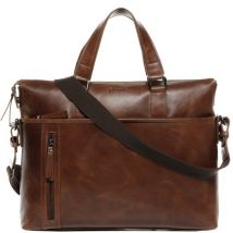 BACCINI Laptoptasche Leder LEANDRO braun Businesstasche