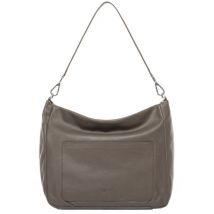 BACCINI Hobo Bag Leder REMI schwarz Damen Handtasche