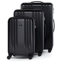 FERGÃ Kofferset 3-teilig Marseille Trolley-Koffer schwarz