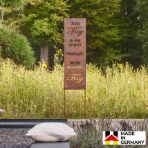 Home Deluxe Roest tuinpaal DAG ZONDER GLIMLACH - Made in Germany