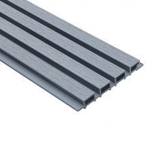 Home Deluxe Revestimiento de fachada de WPC DUVAR - 30 m² gris claro