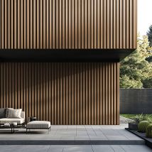 Home Deluxe Revestimiento de fachada de WPC DUVAR - teca 50m²
