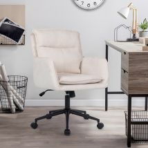 Home Deluxe Muestra de silla de oficina de tela CORA - tejido beige