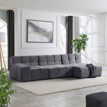 Home Deluxe Sofá modular ORLENA - antracita 306 x 148 cm