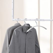 Home Deluxe Perchas de plástico RACK Blanco - 20 piezas