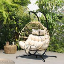 Home Deluxe Hangstoel LOMA – 2 zits beige