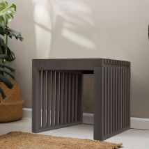 Home Deluxe Houten bank LORA zwart - 50 cm