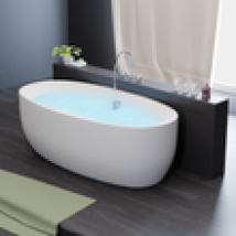 TroniTechnik Freistehende Badewanne Acrylwanne DOKOS