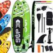 24MOVE® Standup Paddle SUP Board Set Grün 320, inkl. umfangreichem Zubehör, Paddel und Doppelhubpumpe