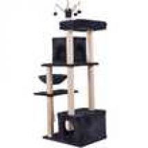 BENNO® Kratzbaum Kletterturm Katzenmöbel Sisal BELLA, dunkelgrau