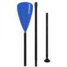 24MOVE® SUP Paddel Einzelpaddel Stechpaddel für SUP Stand Up Board, Kajak, leicht aus Aluminium, verstellbar blau