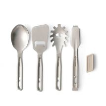 SEATOSUMMIT Detour Utensil Set – Küchenhelferset aus Edelstahl (4-teilig)