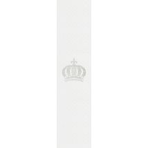 Harald Glööckler Designer Barock Vliestapete 52716 - Krone - Weià mit StraÃsteinen