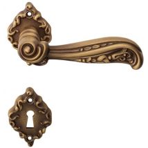 Casa Padrino Barock TÃ¼rgriff Set Messing Patiniert 13 x H. 6,5 cm - TÃ¼rgriffe im Barockstil