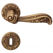 Casa Padrino Barock TÃ¼rgriff Set Messing Patiniert 14 x H. 5,3 cm - TÃ¼rgriffe im Barockstil