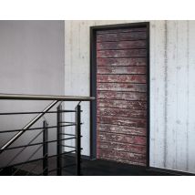 Tür 2.0 XXL Wallpaper für Türen 20006 Alm - selbstklebend- Blickfang für Ihr zu Hause - Tür Aufkleber Tapete Fototapete FotoTür 2.0 XXL Vintage Antik Stil Retro Wallpaper Fototapete