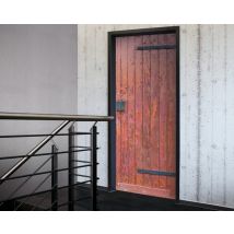 TÃ¼r 2.0 XXL Wallpaper fÃ¼r TÃ¼ren 20007 Oberberg - selbstklebend- Blickfang fÃ¼r Ihr zu Hause - TÃ¼r Aufkleber Tapete Fototapete FotoTÃ¼r 2.0 XXL Vintage Antik Stil Retro Wallpaper Fototapete